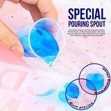 LEOBRO 50ml/1.7oz Epoxy Mixing Cups, 38PCS Graduated Epoxy Resin Cups, Resin Mixing Cups, Beaker, Pouring Cup, Plastic Measuring Cup for Resin, LEOBRO