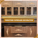 20 Pcs Wood Appliques Decorative Wood Applique for Furniture Wooden Carved Onlay Appliques Wood Appliques and Onlays for Furniture DIY Wood Carving Sanwuta