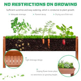 DoCred Vertical Wooden Raised Garden Bed, 5 Tier Garden Planters Freestanding Wood Plant Stand Flower Rack Wooden Planter Box for Plants Herbs DoCred