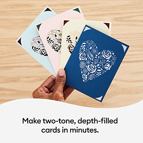 Cricut Insert Cards R10, Create Depth-Filled Birthday Cards, Thank You Cards, Custom Greeting Cards at Home, Compatible with Cricut Joy/Maker/Explore - WoodArtSupply