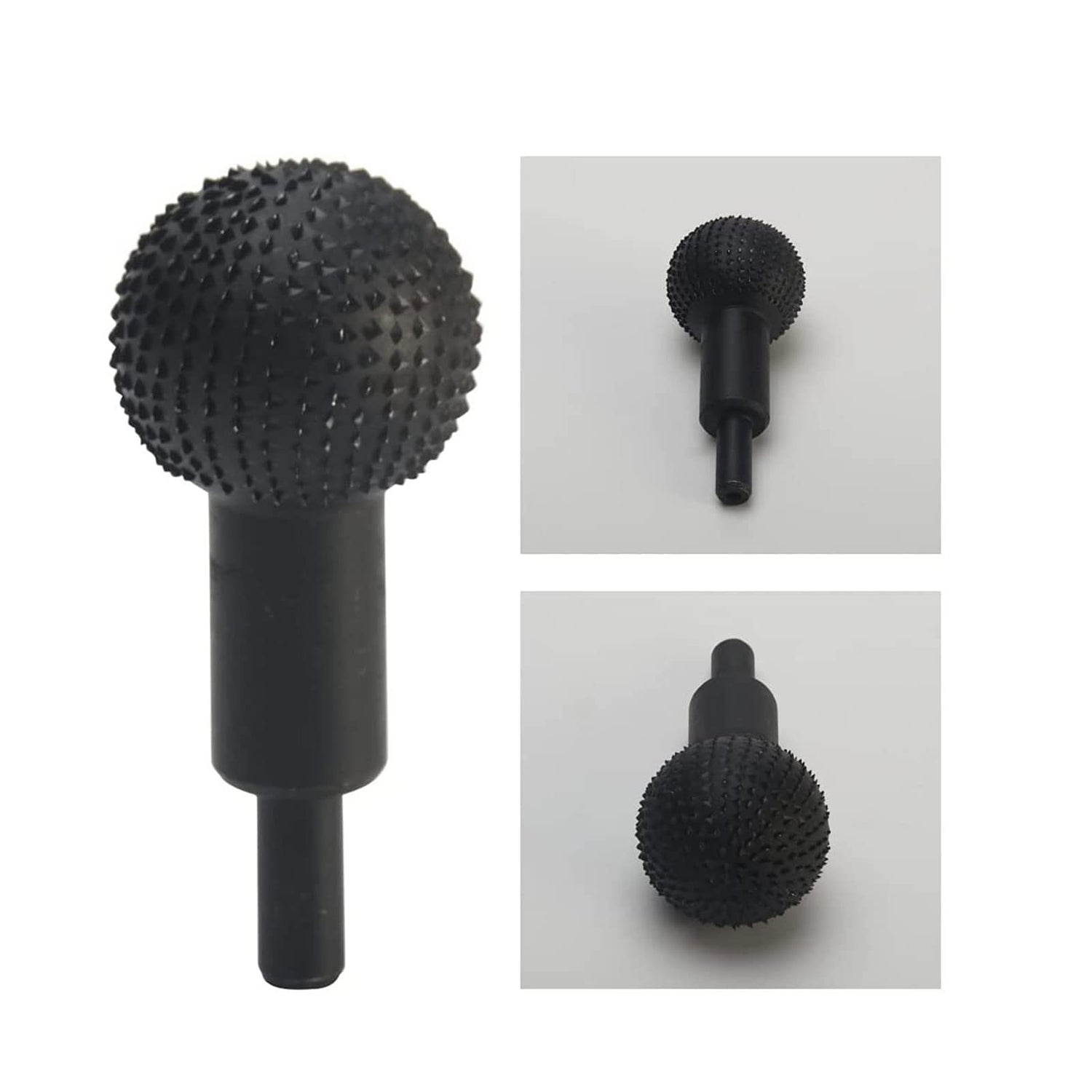 Woodworking Sphere Rotary Burr File Steel Wood Carving Spherical Polishing Grinding for Head 4cm Milling Cutter Wood Carving Kit for Beginners Power Generic