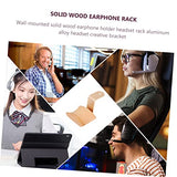 SUPVOX 1 Pc Solid Wood Headphone Stand Desk Headset Holder Headset Rack Headphones Holder Headphone Rack Headphone Hanger Storage Rack Headphone SUPVOX