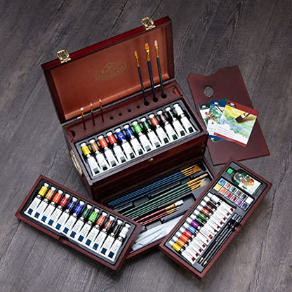 Royal & Langnickel Premier Multi-Media Painting Chest, 80-Piece Art Set - WoodArtSupply