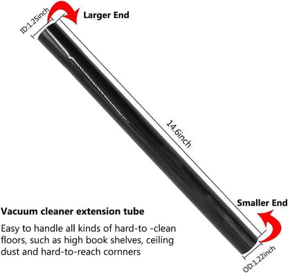 15 Pcs Universal Vacuum Attachments & Brushes for Shop Vac Accessories - 2 1/2" to 1 1/4" Hose Adapter for Shop Vac, 1 7/8" to 1" Vacuum Hose - WoodArtSupply