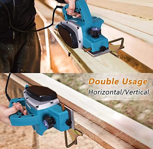Yosoo Electric Hand Planer, 110V Portable Electric Wood Planer Hand Held Planer Woodworking Power Tool Accurate Smooth Door Planer Machine for Home Yosoo