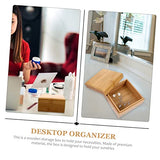 MAGICLULU 3 Pcs Wooden Storage Box Unfinished Wood Crates Jewelery Organzer Jewelry Organizer Clear Wooden Treasure Containers Tarot Jewelery MAGICLULU