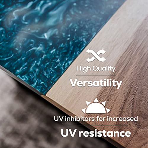 ProGlas 1000 Crystal Clear Table Top Epoxy Resin Coating for Wood, Tabletop, Countertop, Art and Crafts - 2 Gallon Kit ProGlas