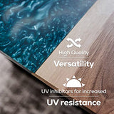 ProGlas 1000 Crystal Clear Table Top Epoxy Resin Coating for Wood, Tabletop, Countertop, Art and Crafts - 2 Gallon Kit ProGlas