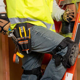 Klein Tools 5240 Tool Pouch, Tradesman Pro Maintenance Tool Pouch with 9 Pockets, Tape Thong, 2-Inch Tunnel Loop, Great Electrician Holster Klein Tools