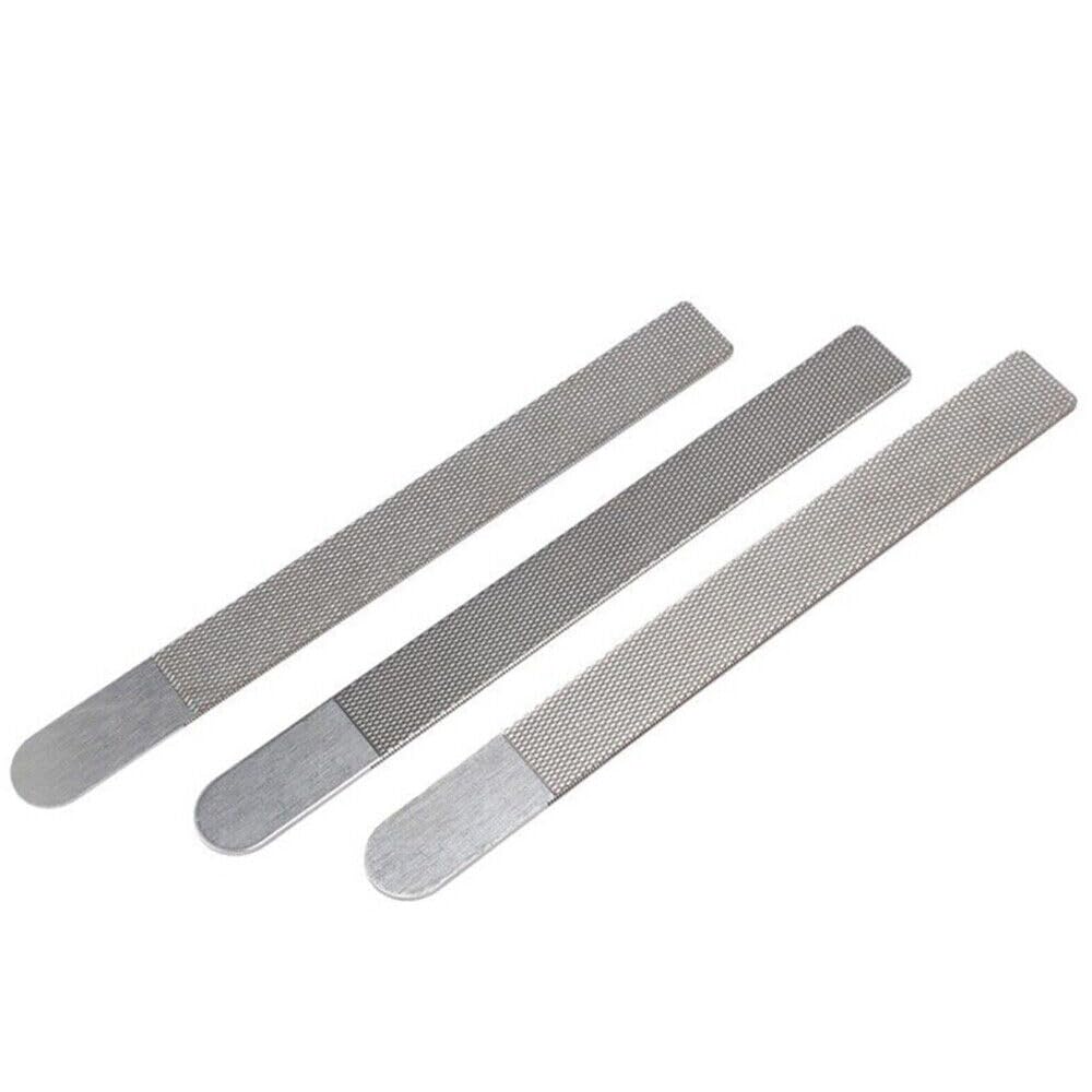 3pcs Guitar Nut Files Fret Crowning Slot Filing Luthier Repairing Tool Kit - WoodArtSupply