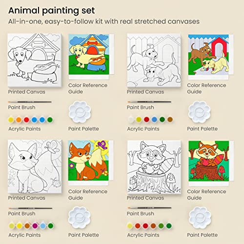 Arteza Kids Paint by Numbers Kit 10 x 10 Inches Pre-Printed