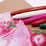 Mont Marte Studio Twistable Colors, 12 Piece. Includes 12 Water Blendable Painting Sticks, Silky Smooth Texture and Easy Glide. Mont Marte