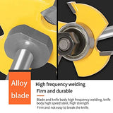 Domino Joiner Tool, Domino Joiner, 3 Wing Adjustable Woodworking Router Bit Dove Tailing Router Jig 8mm Shank for Plywood for Medium Density Azoiikwd