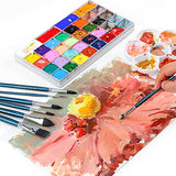 Transon 7pcs Natural Watercolor Paint Brush Set Professional for Watercolor Acrylic Ink Gouache Tempera TRANSON