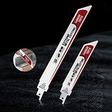 S955CHM Reciprocating Saw Blade, 152mm / 5.98in Tungsten Steel Alloy Sabre Saw Blade, for Cutting Cement, Metal, Wood, Plastic Fafeicy