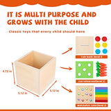 Montessori Toys for 1+ Year Old Baby Gifts,Play Kit Box Includes Carrot Harvest Games,Infant Coin Box,Fine Motor Skills Toys and Object Permanence YunHe XinQiao Toys Factory