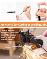 Nicpro 2mm Welder Mechanical Pencil Set with 48PCS Silver Refills, 2mm Metal Lead Holder, Carpenter Pencil with Sharpener for Welding, Cutting, Nicpro