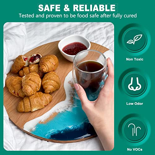 Teexpert Deep Pour Epoxy Resin, 3 Gallon Epoxy Resin Kit for 2-4" Pour Depths, Crystal Clear & High Gloss, Bubble-Free Casting Resin for River Teexpert