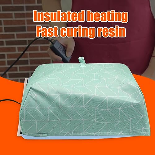 Resin Heating Pad Kit with Timer and Lid, Resin Curing Mat, Heat Pad for Silicone Mold, Epoxy Resin Dryer Mat Suitable for Keychain, Jewelry, DIY APlayfulBee