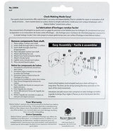 Walnut Hollow 3 Piece Clock Kit for 1/4-inch Surfaces, Use to Repair or Design your Own Clock , Gold Walnut Hollow