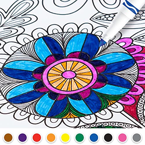 Crayola Ultra-Clean Washable Markers, Fine Line Multicolor, 10 Count Crayola