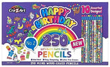 Happy Birthday Pencils Classpack 250 Count - 10 Unique Designs Cra-Z-Art