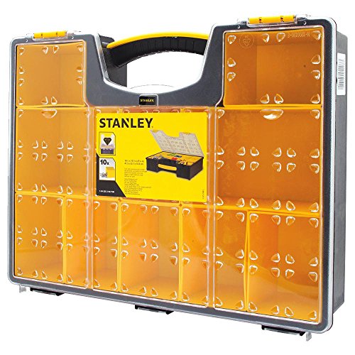 Stanley 10 Removable Bin Compartment Deep Professional Organizer