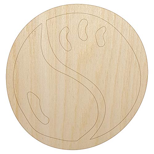 Tennis Ball Cute Unfinished Wood Shape Piece Cutout for DIY Craft Projects - 1/4 Inch Thick - 4.70 Inch Size Sniggle Sloth