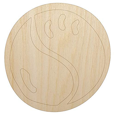 Tennis Ball Cute Unfinished Wood Shape Piece Cutout for DIY Craft Projects - 1/4 Inch Thick - 4.70 Inch Size Sniggle Sloth
