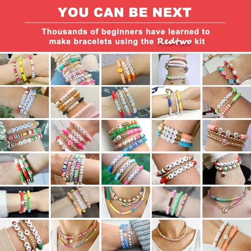 Redtwo 3400 Clay Beads Friendship Bracelet Making Kit for Beginner, Pr –  WoodArtSupply