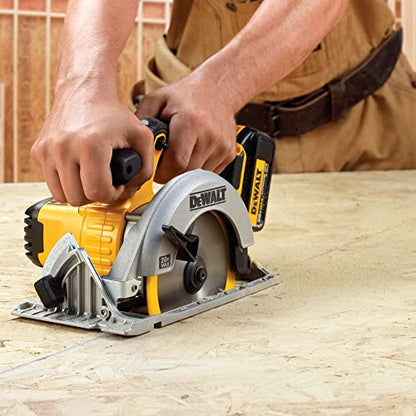 DEWALT 20V MAX 6-1/2-Inch Circular Saw Kit, with 5.0-Ah Battery and Charger (DCS391P1)
