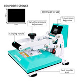 MAIKESUB 12x10 Inch High Pressure Heat Press Machine for T Shirts Digital Industrial Sublimation Printer for Heat Transfer Vinyl Intelligent Green MAIKESUB