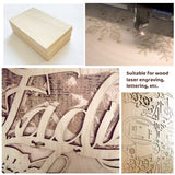 MUXGOA 20 Pcs Wood Sheets,Unfinished Balsa Wood Sheets for Crafts DIY Wood Sheets Thin Wood Sheets for Wooden DIY Ornaments,Scrabble Tiles,House MUXGOA