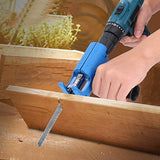 Electric Drill Reciprocating Saw Adapter, Portable Drill to Reciprocating Saw Conversion Kit, Ergonomic Handle Reciprocating Saw Adapter Set Jig for Yosoo Health Gear