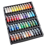 KINGART 500-48 PRO Artist Quality 48 Pc. Acrylic Paint Set, 22ml (0.74oz) Tubes, Set of 48 Unique, Highly Pigmented Colors KINGART