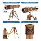 ROKR 3D Wooden Puzzles-Model Building Kits-DIY Kits for Adults-Wooden Monocular Telescope Science Gifts Kits for Adults Kids ROKR