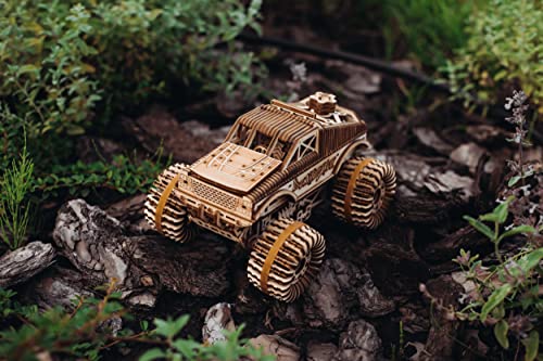 Wood Trick 3D Wooden Monster Pickup Truck Puzzle - Build & Race Up to 20 Feet! Wood Trick