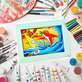 Vumdua 10 Pack Wood Picture Frames for Crafts, Unfinished Wood Photo Frames, Craft Frames Set for Arts Crafts, DIY Painting Projects - for Adults and Vumdua