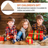 EXCEART 20pcs Unfinished Triangle Wood Pieces Blank Unfinished Wooden Cutout Shapes Slices Embellishment Ornament Discs Pieces Wedding Party Board EXCEART