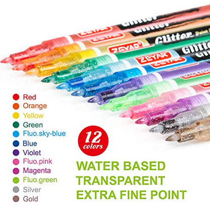 Acrylic Paint Pen, Water Based, Extra Fine Point, 18 Colors