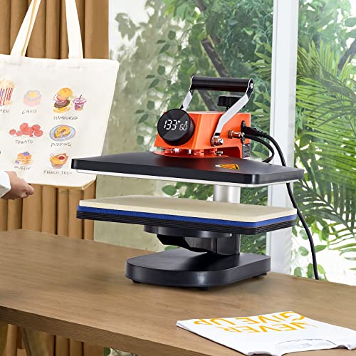 VEVOR 6 in 1 Heat Press Machine 12x15 inch, 360-Degree Swing Away T Shirt Printing Machine Digital Control, Multifunction Heat Transfer Machine VEVOR