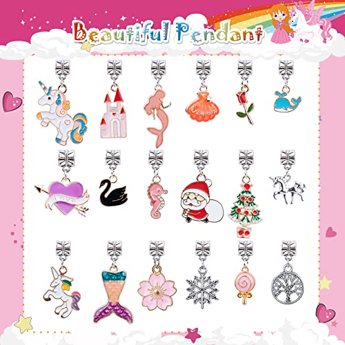 SUZUTOY Bracelet Making Kit for Girls, Unicorns Gifts for Girls, Arts and Crafts for Kids Ages 4 5 6 7 8 9 10 11, Gifts Toys for 4-12 Year Old Girl, SUZUTOY