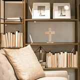 20 Pcs Cross Decor Wooden Crafts Cross Shaped Ornaments Tabletop Decor Cross Art Sign for Home Decor Gift SEWACC