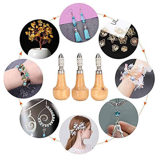 Single End Pin Vise, 3 Set Graver Type Chuck Single End Lock Nozzle Pin Vise Gold Jewelry Production Making Tool For Carving DIY Woodworking Estink