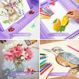 Art Supplies, 272 Pack Art Set Drawing Kit for Girls Boys Teens Artist, Deluxe Gift Art Box with Trifold Easel, Origami Paper, Coloring Pad, Drawing POPYOLA