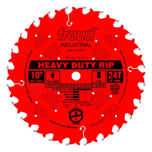 Freud America LM72R010: 10" Heavy-Duty Rip Blade - WoodArtSupply