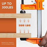 Jorgensen 2-Piece Steel Bar Clamp Set, Light Duty F-Clamp, 8-inch & 12-inch Jorgensen