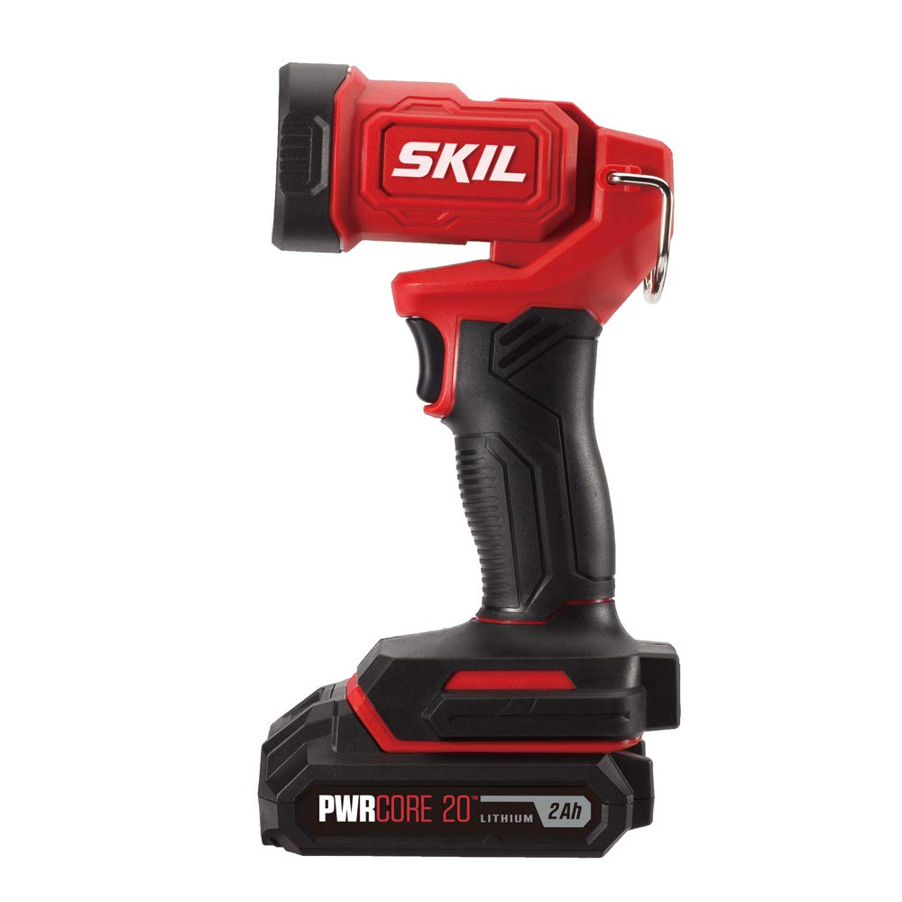 SKIL 20V 4-Tool Combo Kit: 20V Cordless Drill Driver Reciprocating Saw, Circular Saw and Spotlight, Includes Two 2.0Ah PWR CORE Lithium Batteries and Skil