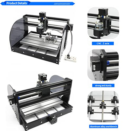 RATTMMOTOR 3018 PRO MAX CNC Wood Router Machine Kit 3 Axis GRBL Control DIY Mini CNC Engraver Carving Milling Machine+Offline Controller+775 Spindle