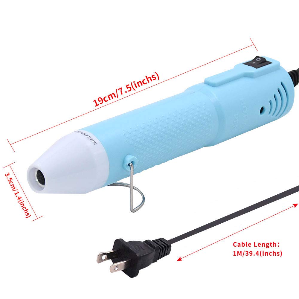 Heat Gun,mofa Embossing Mini Heat Gun,Hot Air Gun For Craft with Stand For DIY Embossing And Acrylic Paint Dryer,Multi-Purpose Electric Heating mofa